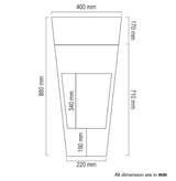 FREE STANDING ONYX STONEPEDESTAL W/BASIN - AQUANT -  ( HONEY ONYX - CENTAUR - 400x400 mm - 16inchX16inch )