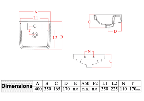 CEILO WALL HUNG WASH BASIN - HINDWARE -  ( WHITE - CEILO - 0x0 mm - 0inchx0inch )