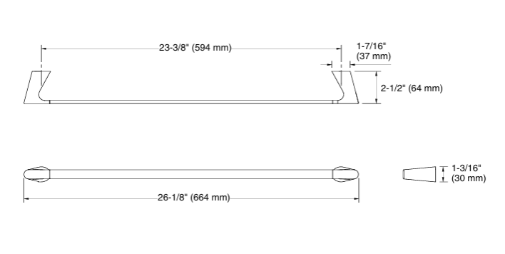 ACCENT-TOWEL BAR - KOHLER PREMIUM -  ( ROSE GOLD - PREMIUM - 0x0 mm - 0inchx0inch )