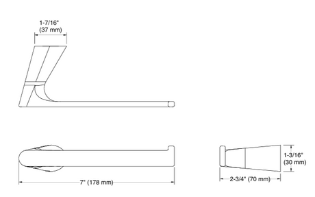 ACCENT-TOILET TISSUE PAPER HOLDER - KOHLER PREMIUM -  ( MATT BLACK - PREMIUM - 0x0 mm - 0inchx0inch )