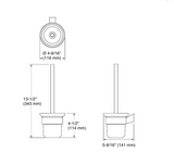 ACCENT-TOILET BRUSH HOLDER - KOHLER PREMIUM -  ( BRUSHED BRONZE - PREMIUM - 0x0 mm - 0inchx0inch )