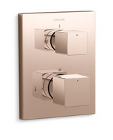 (REST) (O2S)RECE THER.BATH SHWR SQR TRIM - KOHLER PREMIUM -  ( ROSE GOLD - PREMIUM - 0x15 mm - 0.5inchX0.6inch )