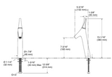 VIVE-SL TALL BASIN MIXER W/PIPES - KOHLER PREMIUM -  ( MATT BLACK - PREMIUM - 0x0 mm - 0inchX0inch )