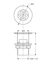 WASTE COUPLING 32 MM (HALF THREAD)- HINDWARE FAUCETS -  ( POLISHED CHROME - ADDONS - 0x32 mm - 0inchX1.3inch )