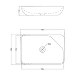 WASH BASIN TABLE TOP MARVEL - HINDWARE -  ( STAR WHITE - ITALIAN - 560x380 mm - 22inchX15inch )