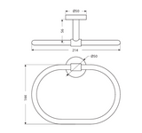 TOWEL RING - HINDWARE FAUCETS -  ( POLISHED CHROME - NEO CLASSIC ACCESSORIES - 0x0 mm - 0inchx0inch )