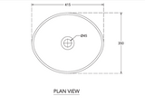 WASH BASIN TABLE TOP DEW - HINDWARE -  ( STAR WHITE - ART - 415x350 mm - 16.5inchX14inch )
