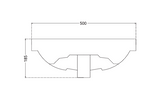 WASH BASIN PURE - HINDWARE -  ( STAR WHITE - PURE - 480x360 mm - 19.2inchX14.4inch )