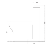 E.W.C EDGE ONE-PIECE S-TRAP 220MM - HINDWARE -  ( STAR WHITE - ITALIAN - 0x0 mm - 0inchX0inch )