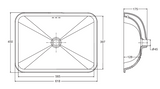 FOREFRONT UNDERCOUNTER LAVATORY - KOHLER LUXURY -  ( ROSE GOLD - LUXURY - 570x400 mm - 22.8inchX16inch )