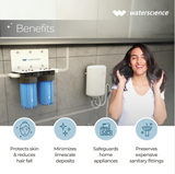 RIO MAINLINE FILTER 1 BATH + KITCHEN, 10 INCH , 2 STAGE , FOR HIGH SEDIMENT + HARDNESS (J10-STAGE 2) - SUNDRY - ( - WATERSCIENCE - 0x0 mm - 0inchX0inch )