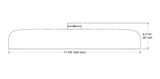 STATEMENT 2FLOW DEEPMSG RAINHEAD SHOWER - KOHLER LUXURY -  ( POLISHED CHROME - LUXURY - 0x453 mm - 0inchX18inch )
