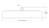 STATEMENT 1FLOW OBLONG RAINHEAD SHOWER - KOHLER LUXURY -  ( MATT BLACK - LUXURY - 0x353 mm - 0inchX14inch )