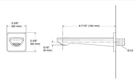 HONE-PLAIN BATH SPOUT W/O DIVERTER - KOHLER PREMIUM -  ( POLISHED CHROME - PREMIUM - 0x0 mm - 0inchX0inch )