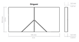 ORIGAMI BORDO - SPAIN - (125x62 mm - 5inchX2.48inch )
