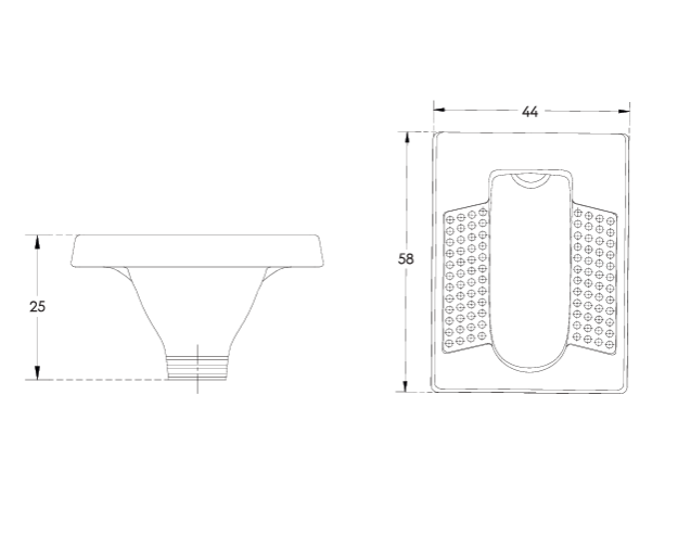 ACUPAN - HINDWARE -  ( STAR WHITE - ART - 580x440 mm - 23inchX17inch )