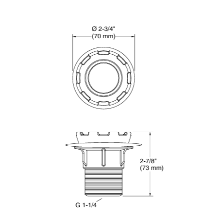 VIVE HIDDEN DRAIN - KOHLER POPULAR -  ( POLISHED CHROME - POPULAR - 0x0 mm - 0inchx0inch )