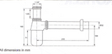 (PRUN)COMPLEMENTRY-BOTTLE TRAP W/O DRAIN PIPE - KOHLER POPULAR -  ( POLISHED CHROME - POPULAR - 0x300 mm - 0inchX12inch )