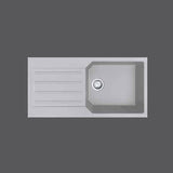 1 BOWL 611/211-100 31/2INCH WWK ND WRO - FRANKE -  ( STONE GREY - EURODOMO - 1000x500 mm - 40inchX20inch )