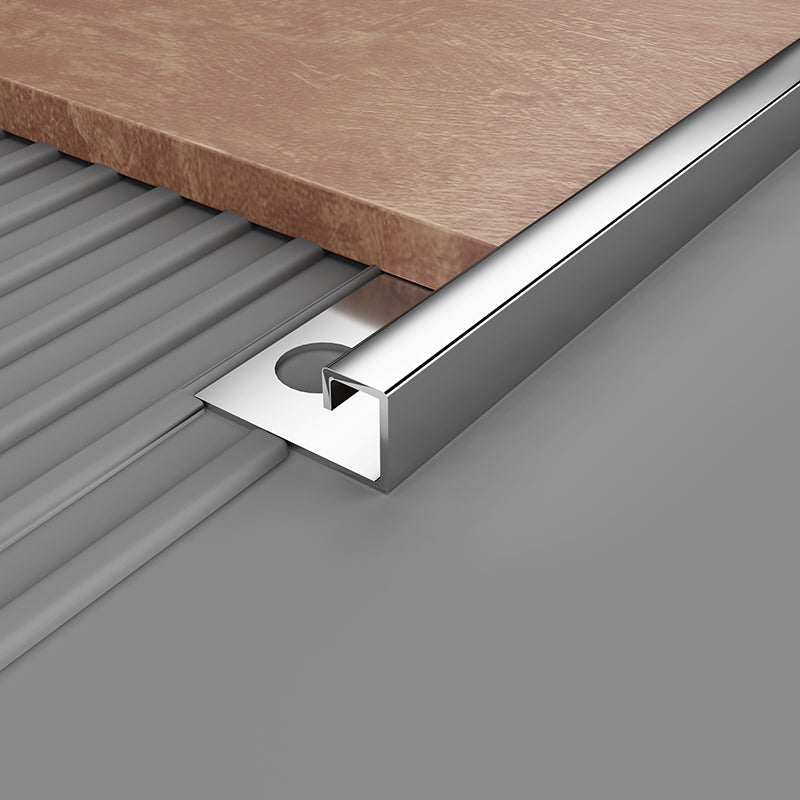 SS 304 TILE TRIM - TILE TRIMS - (MIRROR ROSE GOLD - FALDU - 2400x11x11 mm - 96inchX0.44inchX0.44inch)