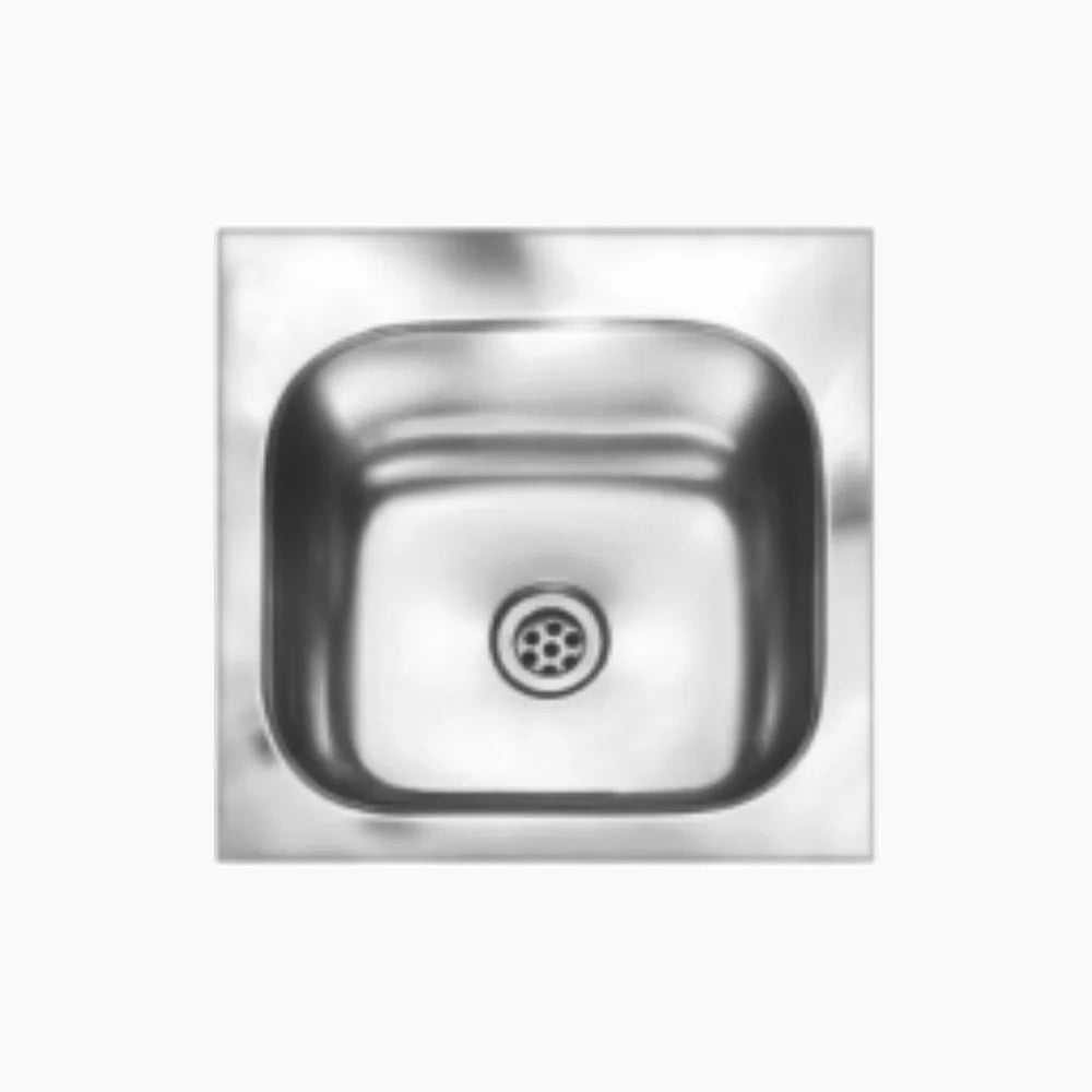 SS SINK 1.0 BOWL  (DEPTH 5  )SQUARE UNIQUE - NIRALI -  ( SATIN - WASH BASIN RANGE - 305x305 mm - 12inchX12inch )