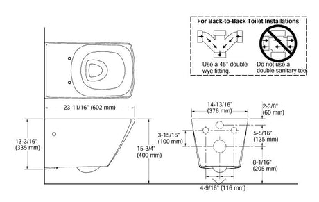 EWC W/H W/O S/COVER FOR 16817IN-SS-0 ( BOLT DISTANCE 9INCH) - KOHLER LUXURY -  (  - LUXURY - 0x0 mm - 0inchx0inch )