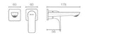 FORE LINE WALL MOUNT COLD ONLY TRIM ASSY - KOHLER POPULAR -  ( POLISHED CHROME - POPULAR - 0x0 mm - 0inchx0inch )