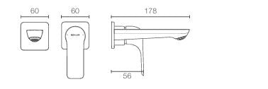 FORE LINE WALL MOUNT COLD ONLY TRIM ASSY - KOHLER POPULAR -  ( POLISHED CHROME - POPULAR - 0x0 mm - 0inchx0inch )