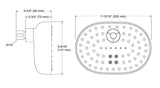 STATEMENT OBLONG MULTIFUNCTION SHOWERHEAD - KOHLER PREMIUM -  ( POLISHED CHROME - PREMIUM - 0x0 mm - 0inchx0inch )