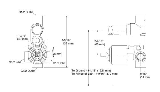 (PRUN)TRIM ONLY - KOHLER POPULAR -  ( BRUSHED NICKEL - POPULAR - 0x15 mm - 0inchX0.6inch )