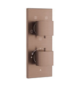 THERMATIK-S CONCEALED THERMOSTAT WITH CONTROL UNIT FOR 4-OUTLETS & INTEGRATED SHUT-OFF VALVE - ARTIZE FAUCET -  ( ANTIQUE COPPER - THERMATIK-S - 0x20 mm - 0.8inchX0inch )