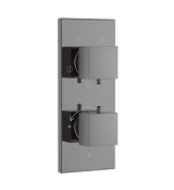 CONC.THERMO SET 2IN 4OUT+1FREE W/SHUTOFF - ARTIZE FAUCET -  ( BLACK CHROME - THERMATIK-S - 0x20 mm - 0inchX0.75inch )