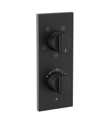 CONC.THERMO SET 2IN 4OUT+1FREE W/SHUTOFF - ARTIZE FAUCET -  ( BLACK MATT - THERMATIK-R - 0x20 mm - 0inchX0.75inch )