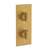 THERMATIK-R CONCEALED THERMOSTAT WITH CONTROL UNIT FOR 5-OUTLETS AND INTEGRATED SHUT-OFF VALVE - ARTIZE FAUCET -  ( GOLD MATT PVD - THERMATIK-R - 0x20 mm - 0inchX0.8inch )