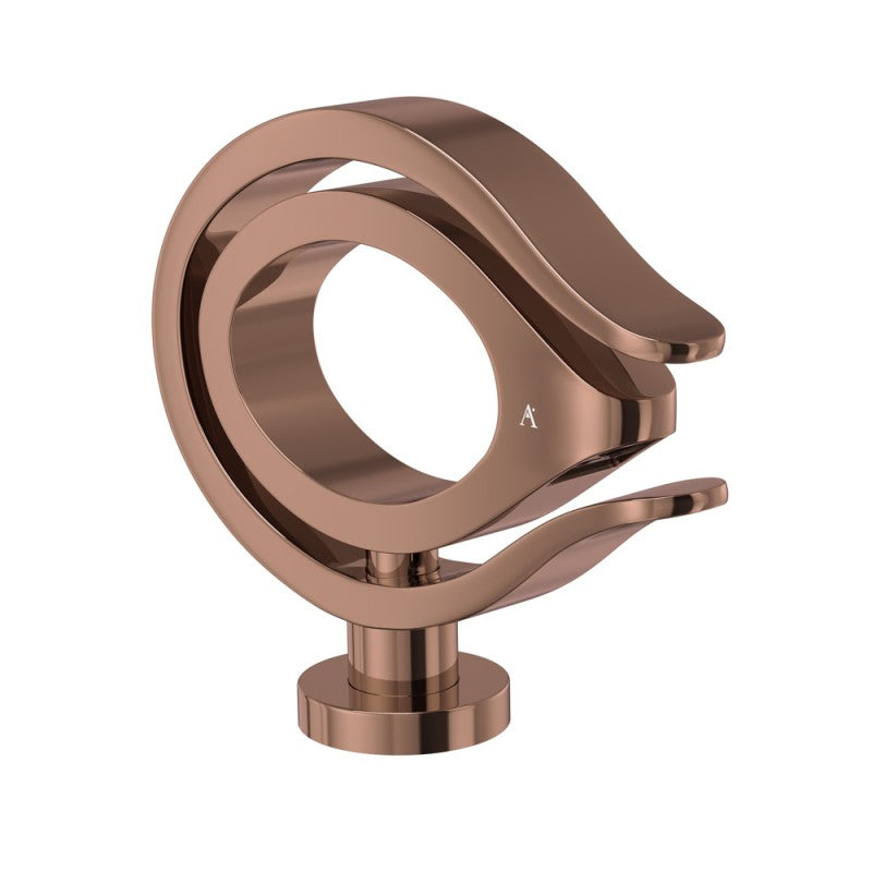 S.L BASIN MIXER W/O POPUP W/PIPES 450MM - ARTIZE FAUCET -  ( BLUSH GOLD PVD - TIARA - 0x15 mm - 0inchX0.5inch )