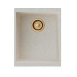 QUARTZ 1 BOWL W/O DRAIN BOARD WITH COUPLING (DEPTH 8INCH )- CARYSIL -  ( GRANITE METALLIC NERA - SMART SERIES - 457.2x355.6 mm - 18inchX14inch )