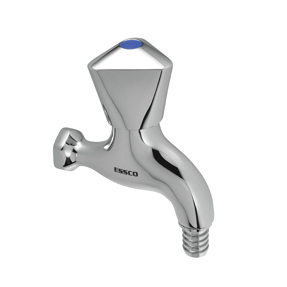 BIB COCK W/NOZZLE W/O FLANGE - ESSCO FAUCET -  ( CHROME - TROPICAL - 0x15 mm - 0inchX0.5inch )
