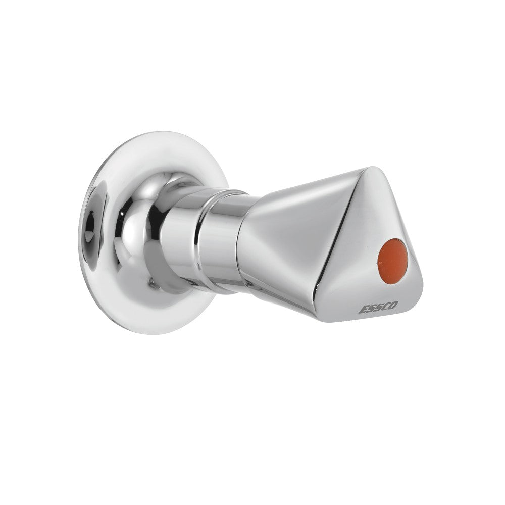 CONC.STOP COCK WITH HEAVY BODY - ESSCO FAUCET -  ( CHROME - TROPICAL - 0x15 mm - 0inchX0.6inch )