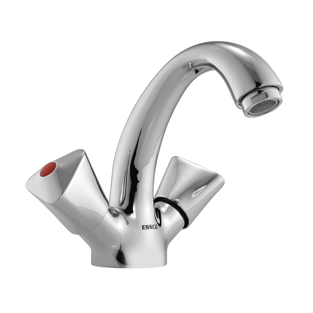 CENTRE HOLE B/MXR U SHAPED ROUND W/PIPES - ESSCO FAUCET -  ( CHROME - TROPICAL - 0x15 mm - 0inchX0.5inch )