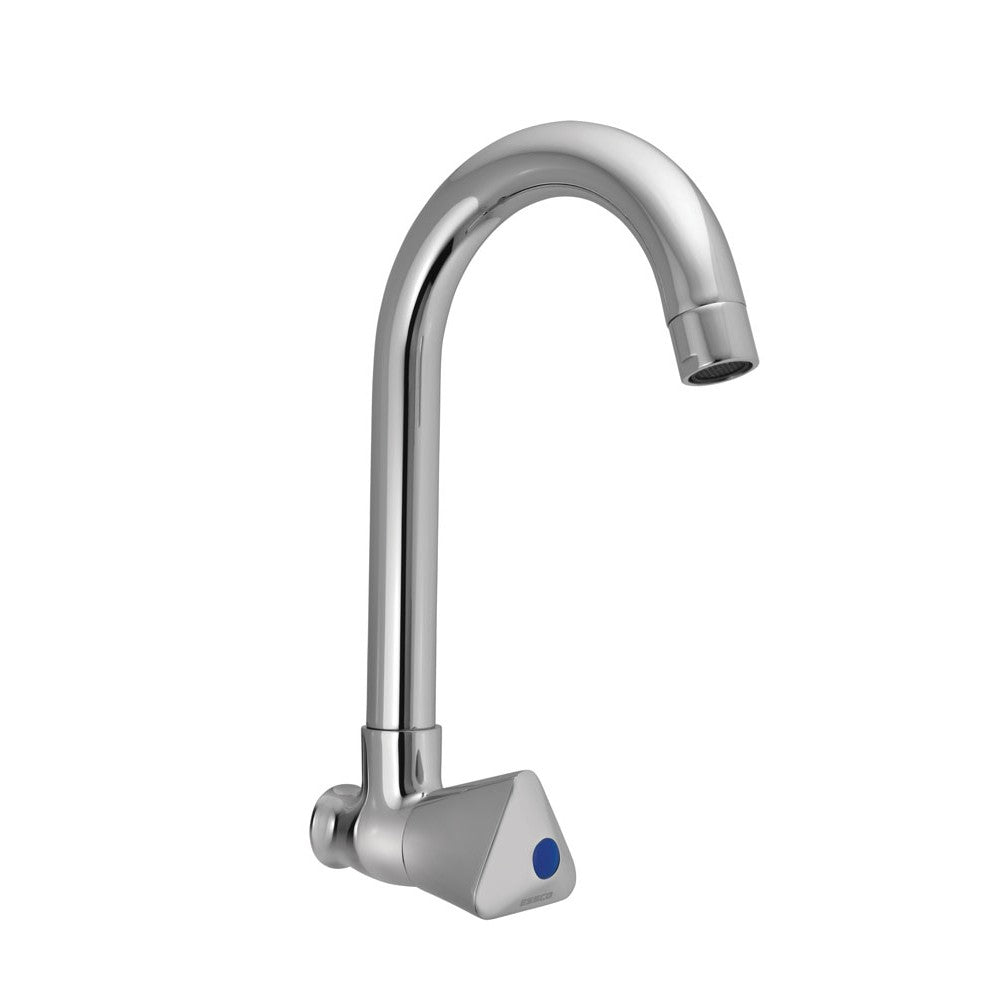 SINK COCK T/M W/SWINGING PIPE SPOUT - ESSCO FAUCET -  ( CHROME - TROPICAL - 0x15 mm - 0inchX0.5inch )