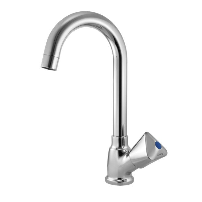 SINK COCK T/M W/SWINGING PIPE SPOUT - ESSCO FAUCET -  ( CHROME - TROPICAL - 0x15 mm - 0inchX0.5inch )