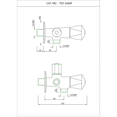 2 WAY ANGLE VALVE WITH WALL FLANGE - ESSCO FAUCET -  ( CHROME - TROPICAL - 0x0 mm - 0inchx0inch )