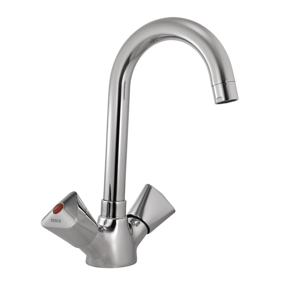 MONA SINK MIXER W/SWINGING PIPE SPOUT - ESSCO FAUCET -  ( CHROME - TROPICAL - 0x15 mm - 0inchX0.5inch )
