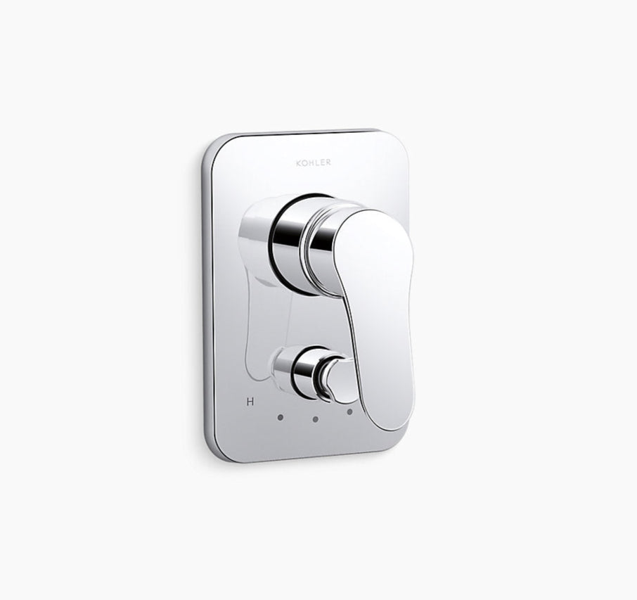 ACCLIV RECESSED BATH & SHOWER TRIM - KOHLER POPULAR -  ( POLISHED CHROME - POPULAR - 0x40 mm - 0inchX1.6inch )