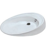 TABLE TOP BASIN - ARTIZE SWARE -  ( WHITE - TRAVINA - 760x480 mm - 30inchX19inch )