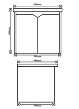 GERMA TR 3425 Coolke 600 Bathroom Vanity Combo (Cabinet + Wash Basin)