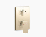 AQUA TURBO 360 COMPLEMENTARY SQUARE TRIM - KOHLER PREMIUM -  ( FRENCH GOLD - PREMIUM - 0x0 mm - 0inchX0inch )