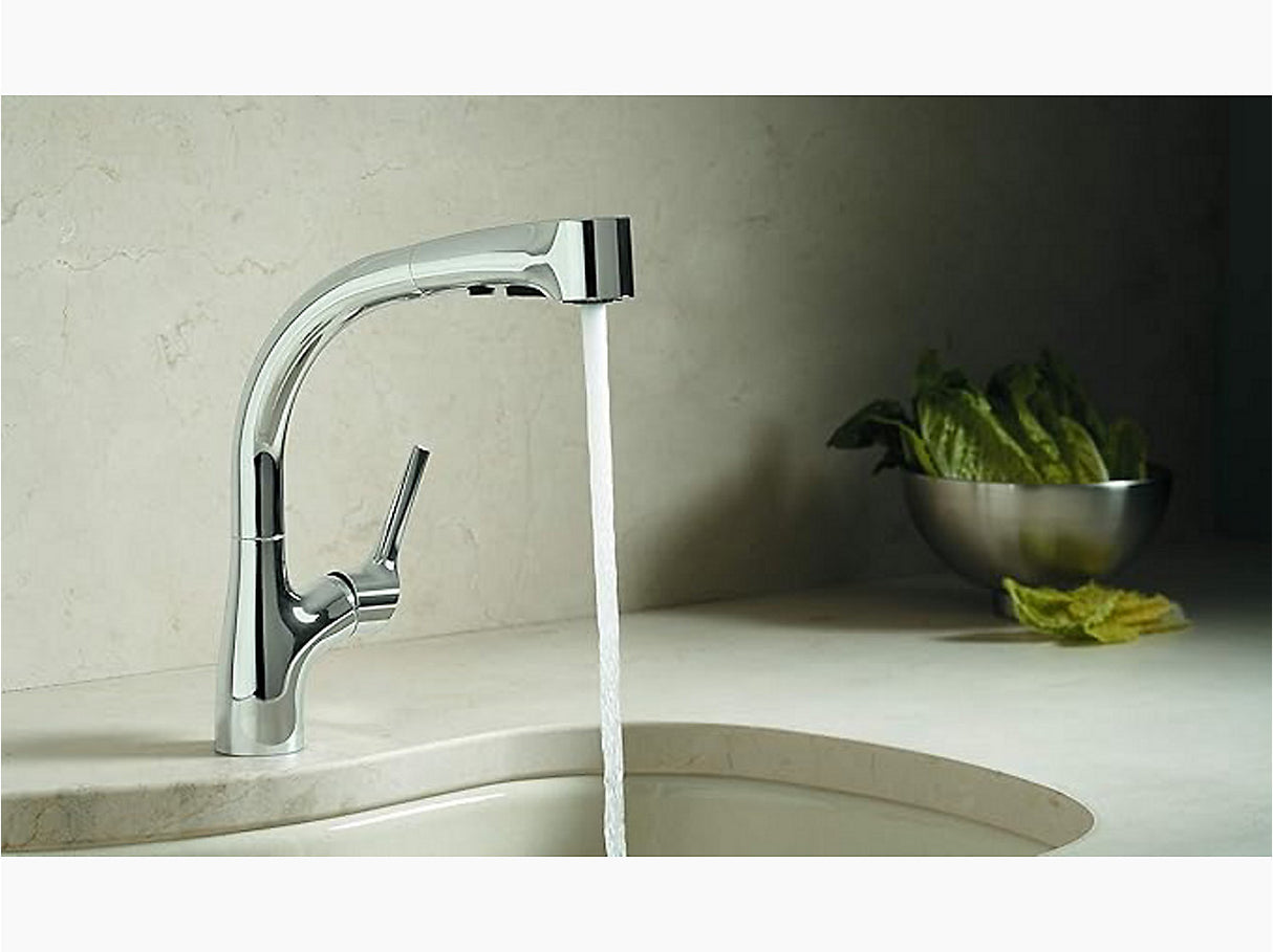 KITCHEN SINK FAUCET - KOHLER PREMIUM -  ( POLISHED CHROME - PREMIUM - 0x15 mm - 0inchX0.5inch )