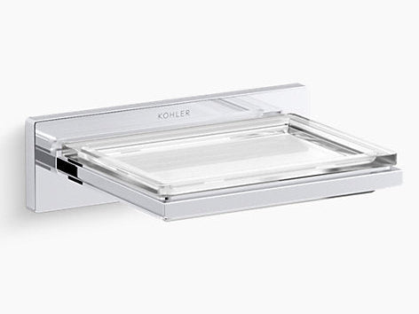 COMPLEMENTARY-SQUARE SOAP DISH GLASS - KOHLER POPULAR -  ( POLISHED CHROME - POPULAR - 0x0 mm - 0inchx0inch )