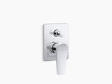 FORE ARC AQUA TURBO 230 RBS RECESSED BATH AND SHOWER TRIM - KOHLER POPULAR -  ( POLISHED CHROME - POPULAR - 0x40 mm - 0inchX1.6inch )